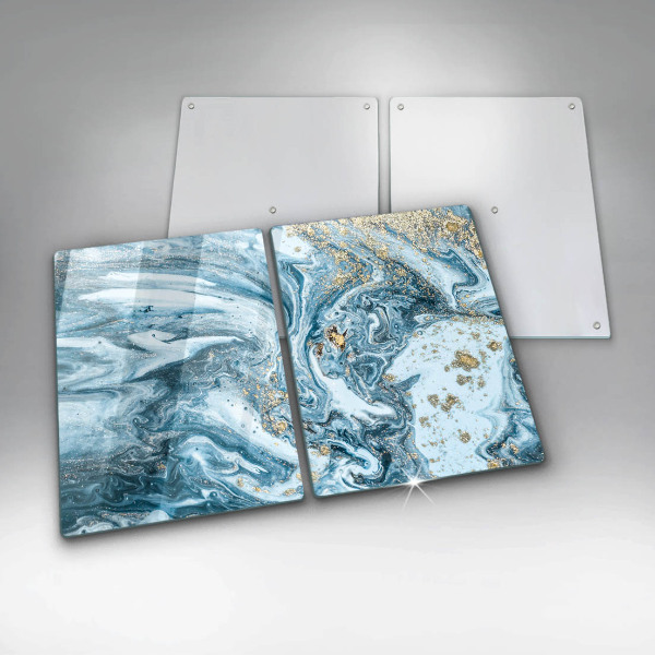 Glas Ceranfeldabdeckung Struktur mit Gold