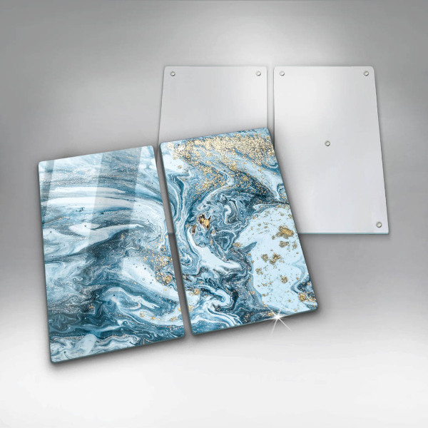 Glas Ceranfeldabdeckung Struktur mit Gold