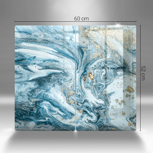 Glas Ceranfeldabdeckung Struktur mit Gold