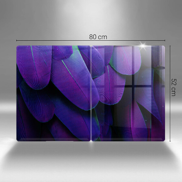 Glas Ceranfeldabdeckung Neonfedern