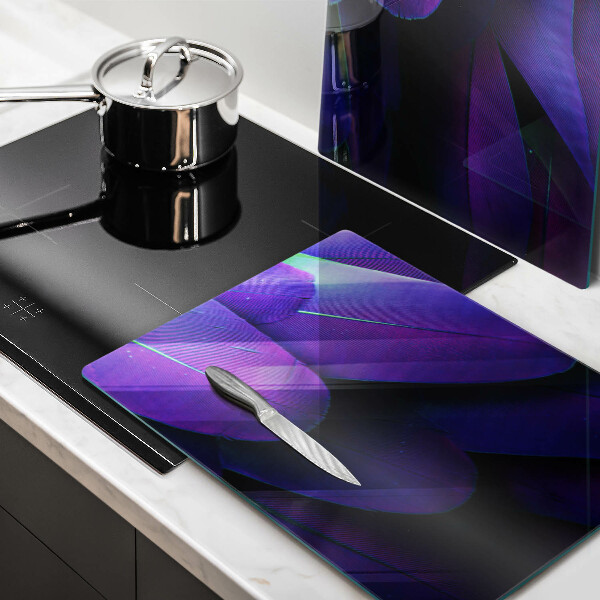 Glas Ceranfeldabdeckung Neonfedern