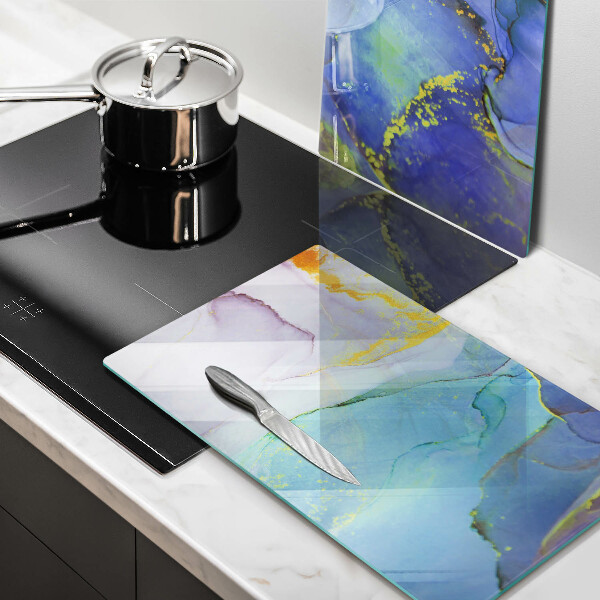 Glas Ceranfeldabdeckung Gebrochener Goldstein