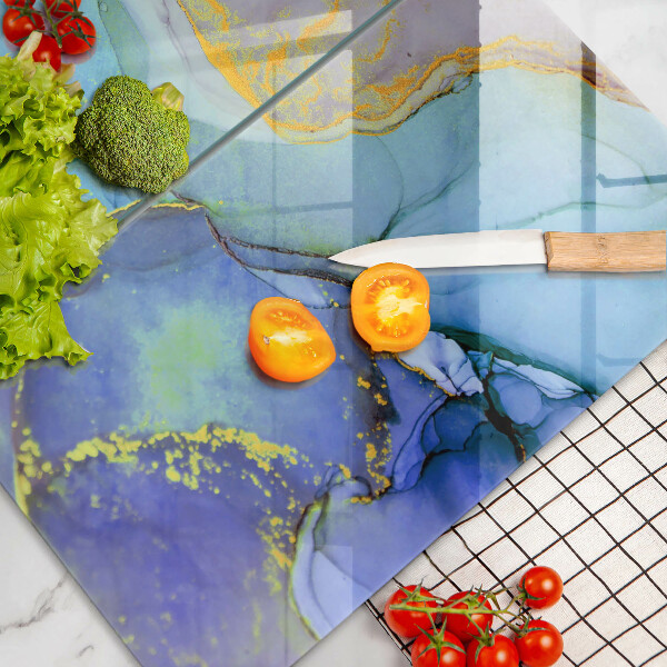 Glas Ceranfeldabdeckung Gebrochener Goldstein