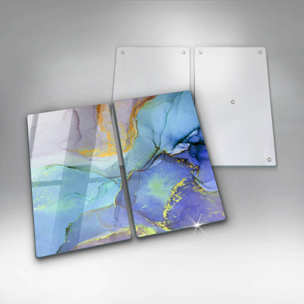 Glas Ceranfeldabdeckung Gebrochener Goldstein