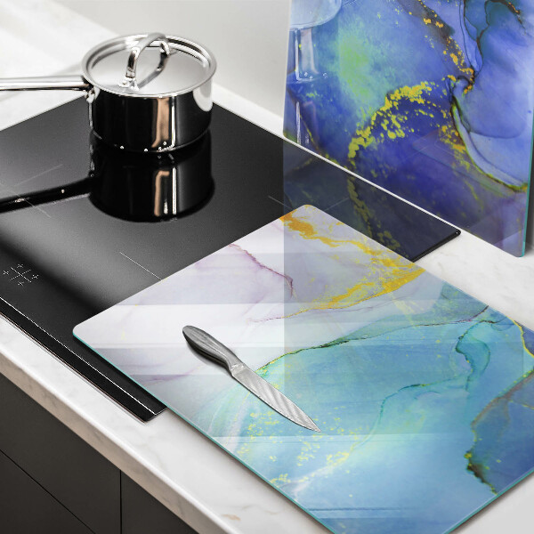 Glas Ceranfeldabdeckung Gebrochener Goldstein