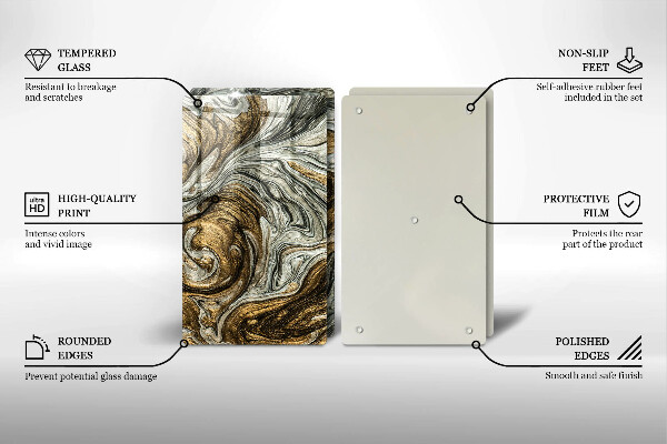 Glas Ceranfeldabdeckung Reichhaltige Abstraktion