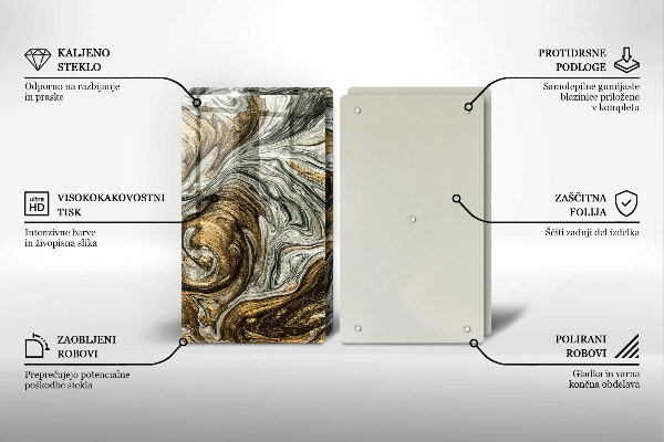 Glas Ceranfeldabdeckung Reichhaltige Abstraktion