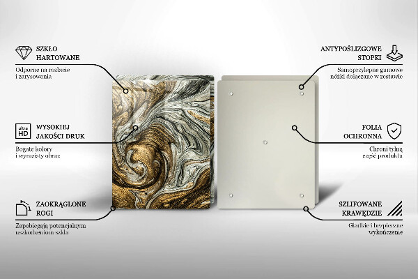 Glas Ceranfeldabdeckung Reichhaltige Abstraktion