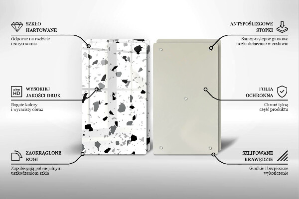 Glas Ceranfeldabdeckung Dekoratives Steinzeug