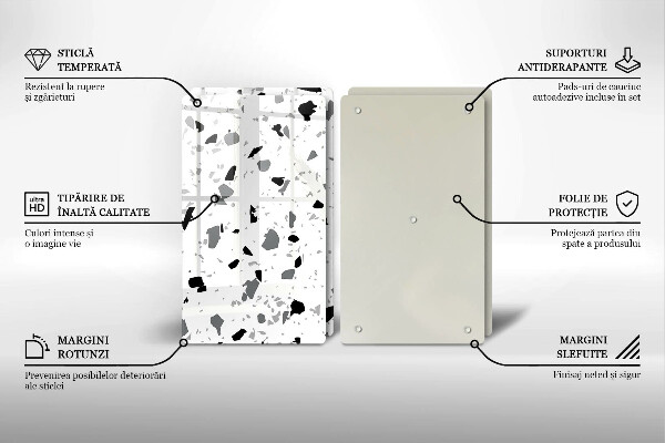 Glas Ceranfeldabdeckung Dekoratives Steinzeug