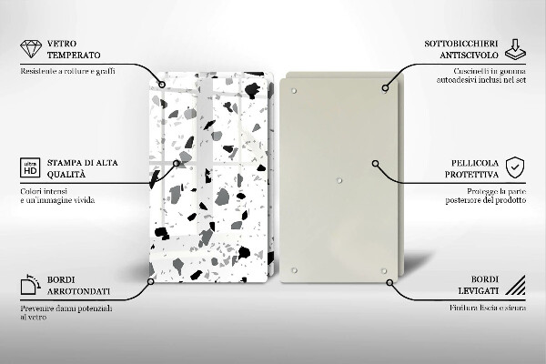 Glas Ceranfeldabdeckung Dekoratives Steinzeug
