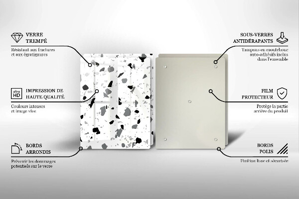 Glas Ceranfeldabdeckung Dekoratives Steinzeug