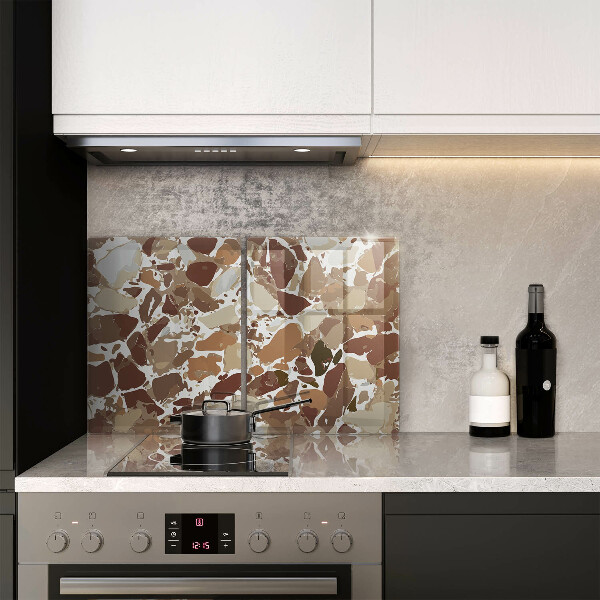 Glas Ceranfeldabdeckung Dekorative Beizen aus Stein