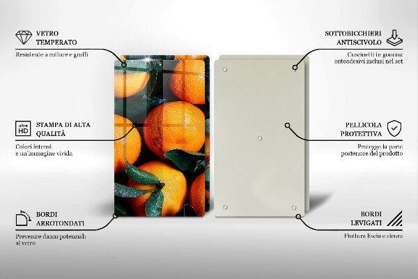 Glas Ceranfeldabdeckung Orangenfrucht