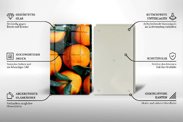 Glas Ceranfeldabdeckung Orangenfrucht