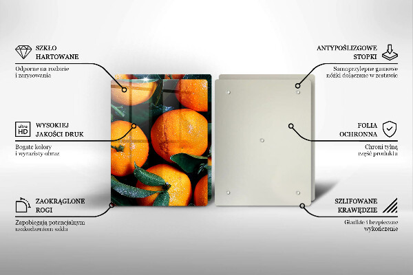 Glas Ceranfeldabdeckung Orangenfrucht