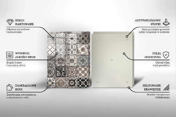 Glas Herdabdeckplatte Dekorative Fliesen