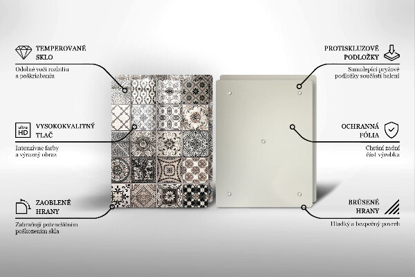 Glas Herdabdeckplatte Dekorative Fliesen