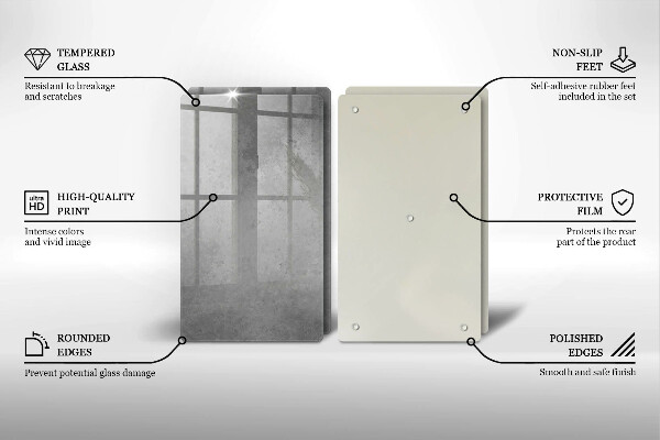 Glas Herdabdeckplatte Betonbeschaffenheitshintergrund