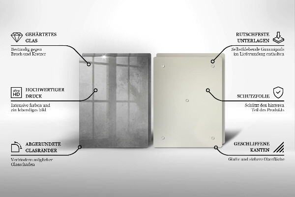 Glas Herdabdeckplatte Betonbeschaffenheitshintergrund