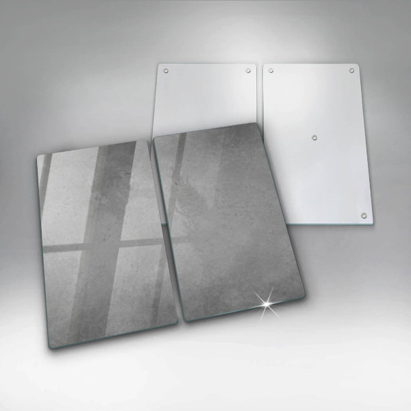 Glas Herdabdeckplatte Betonbeschaffenheitshintergrund