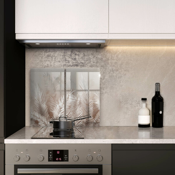 Glas Ceranfeldabdeckung Boho-Vegetationsblätter