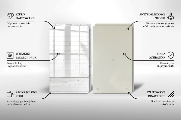 Glas Herdabdeckplatte Moderne helle Tafeln