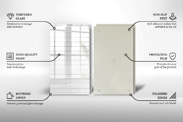 Glas Herdabdeckplatte Moderne helle Tafeln