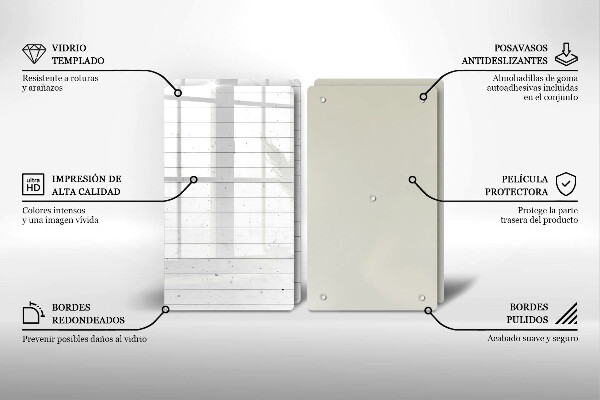 Glas Herdabdeckplatte Moderne helle Tafeln