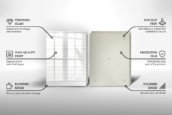 Glas Herdabdeckplatte Moderne helle Tafeln