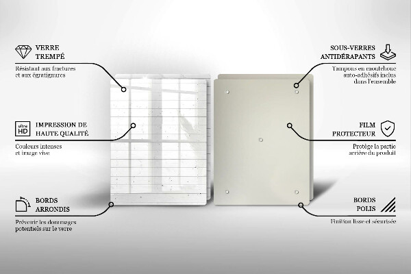 Glas Herdabdeckplatte Moderne helle Tafeln