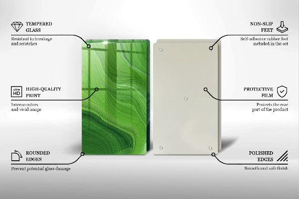 Glas Herdabdeckplatte Abstrakte Textur