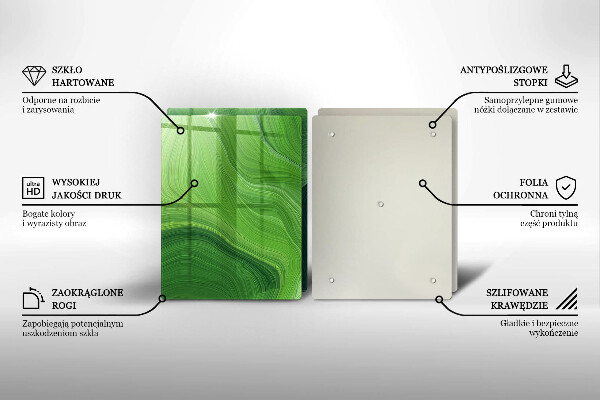 Glas Herdabdeckplatte Abstrakte Textur