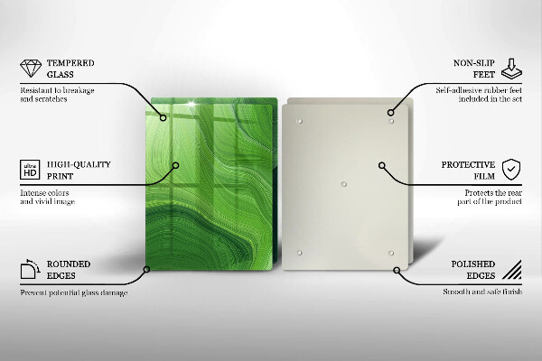 Glas Herdabdeckplatte Abstrakte Textur