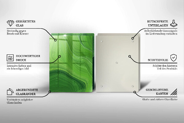 Glas Herdabdeckplatte Abstrakte Textur