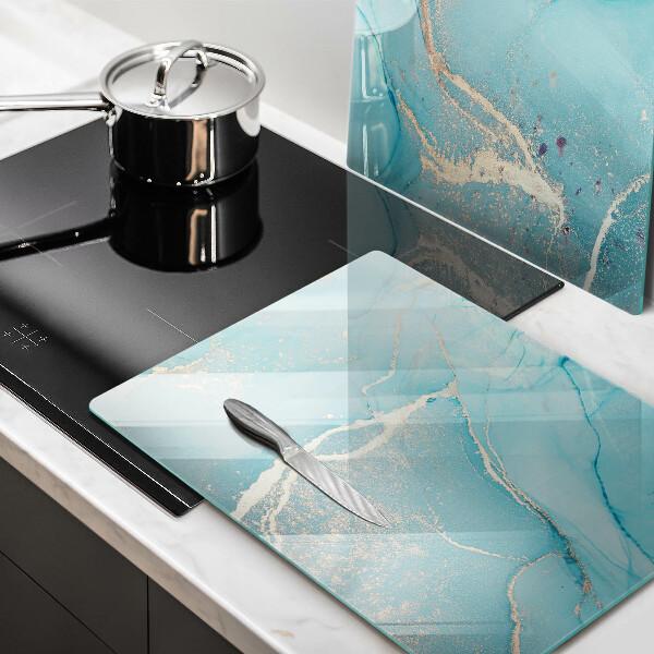 Glas Herdabdeckplatte Steinabstraktion