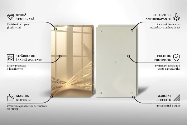 Glas Herdabdeckplatte Moderne Abstraktion