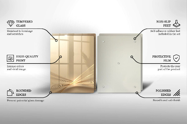 Glas Herdabdeckplatte Moderne Abstraktion