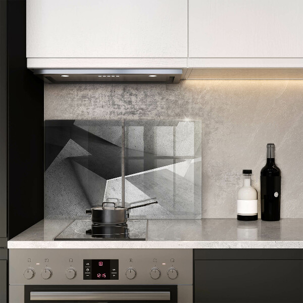 Glas Herdabdeckplatte Konkrete Abstraktion