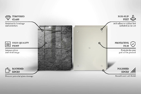 Glas Herdabdeckplatte Steinstruktur