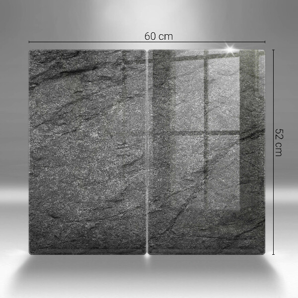 Glas Herdabdeckplatte Steinstruktur