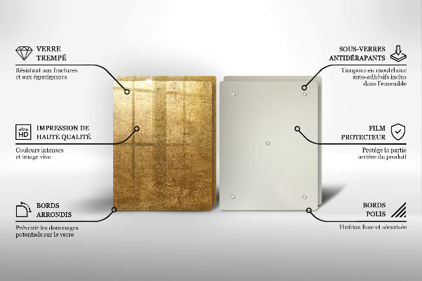 Glas Herdabdeckplatte Goldbeschaffenheitshintergrund