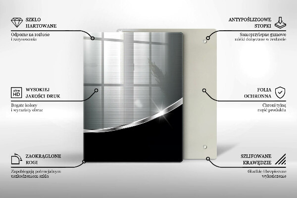 Glas Herdabdeckplatte Blaue Farbe