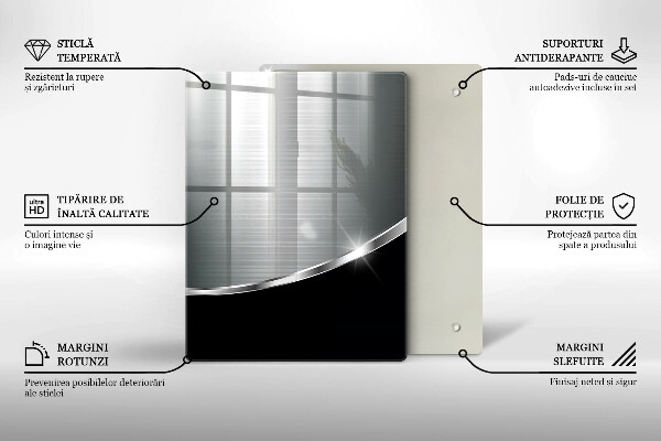 Glas Herdabdeckplatte Blaue Farbe