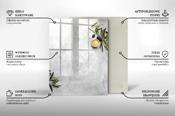 Glas Herdabdeckplatte Grüne Farbe