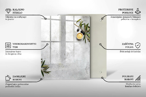 Glas Herdabdeckplatte Grüne Farbe