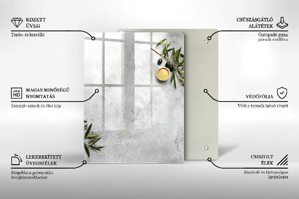 Glas Herdabdeckplatte Grüne Farbe