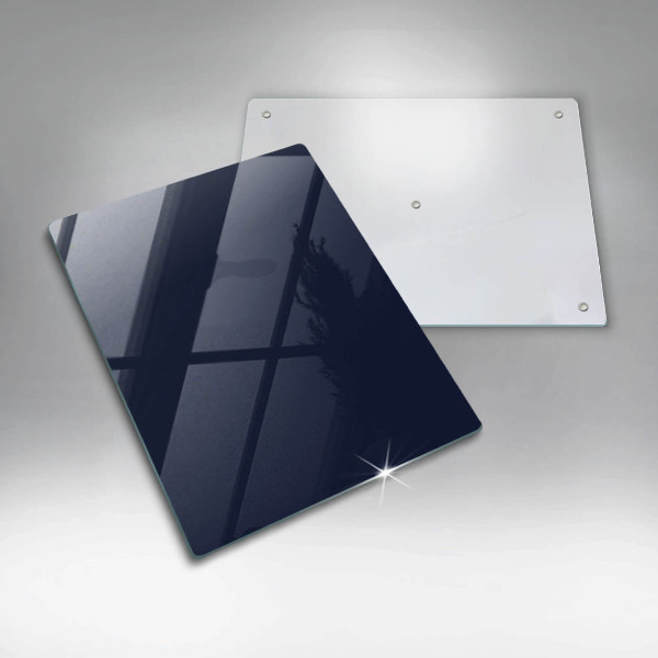Glas Herdabdeckplatte Navy blau