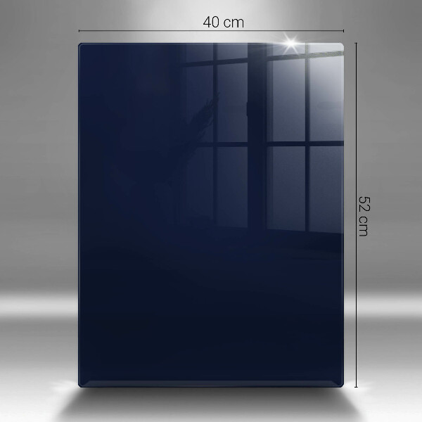 Glas Herdabdeckplatte Navy blau