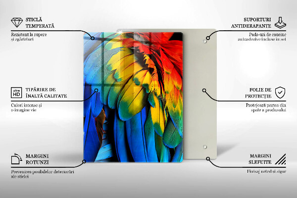 Glas Herdabdeckplatte Navy blau